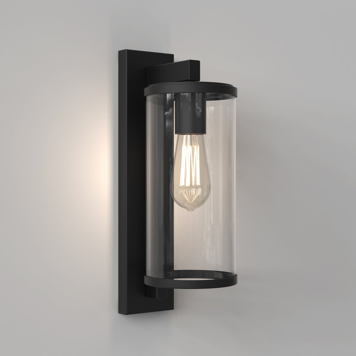 Pimlico 400 Exterior Wall Light in Textured Black