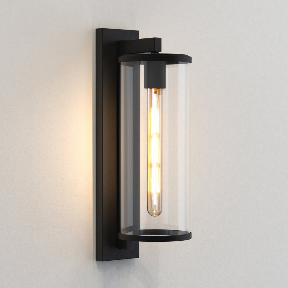 Pimlico 500 Exterior Wall Light in Textured Black