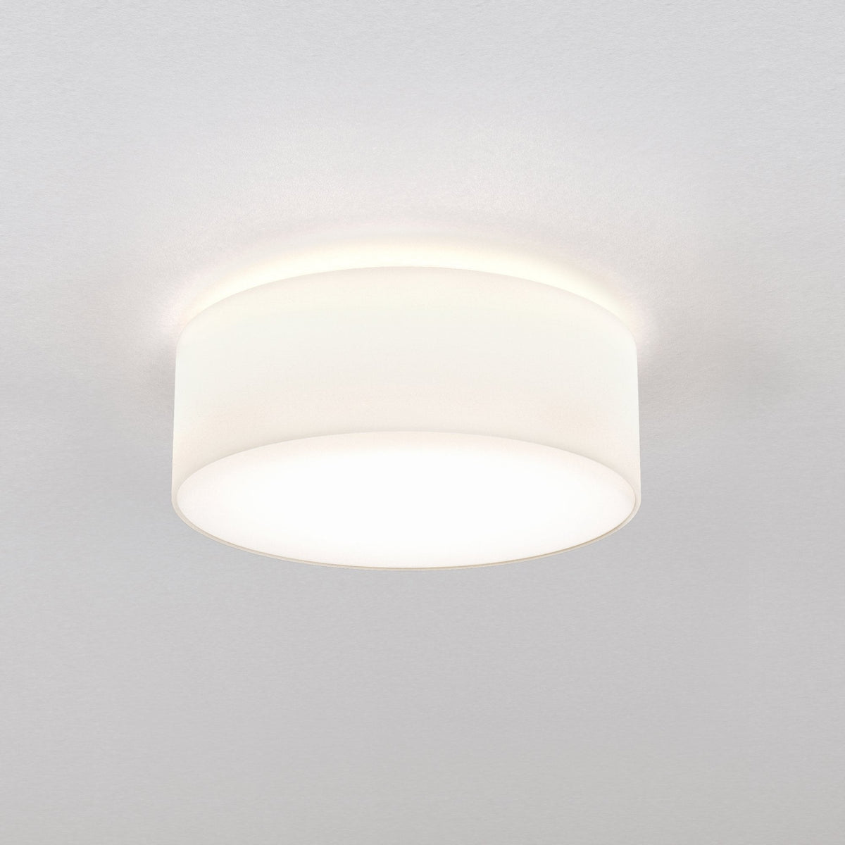 Cambria 380 White Fabric Ceiling Light