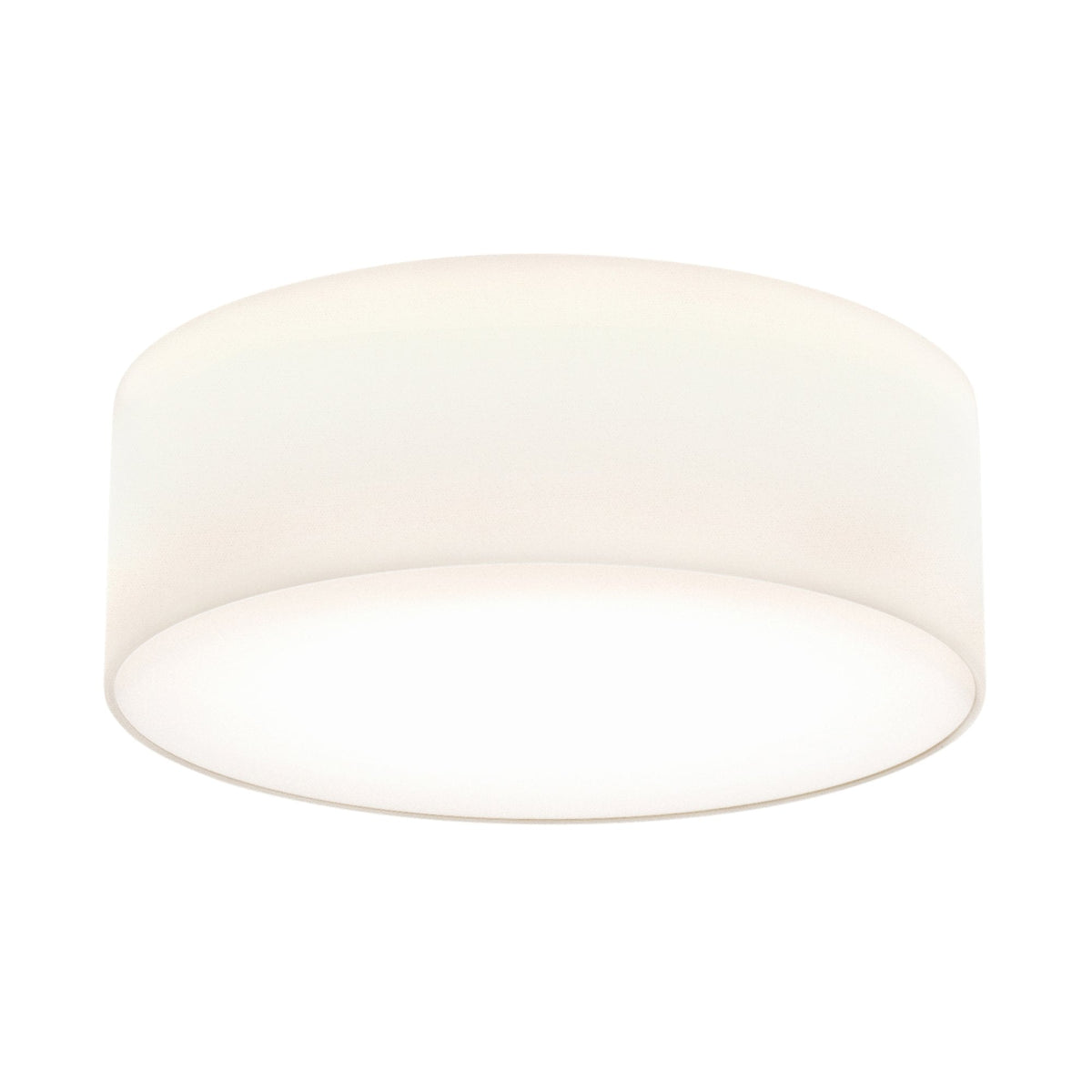 Cambria 380 White Fabric Ceiling Light