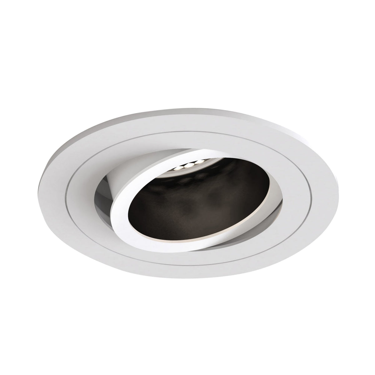 Pinhole Slimline Round Adjustable Fire-Rated Downlight in Matt White