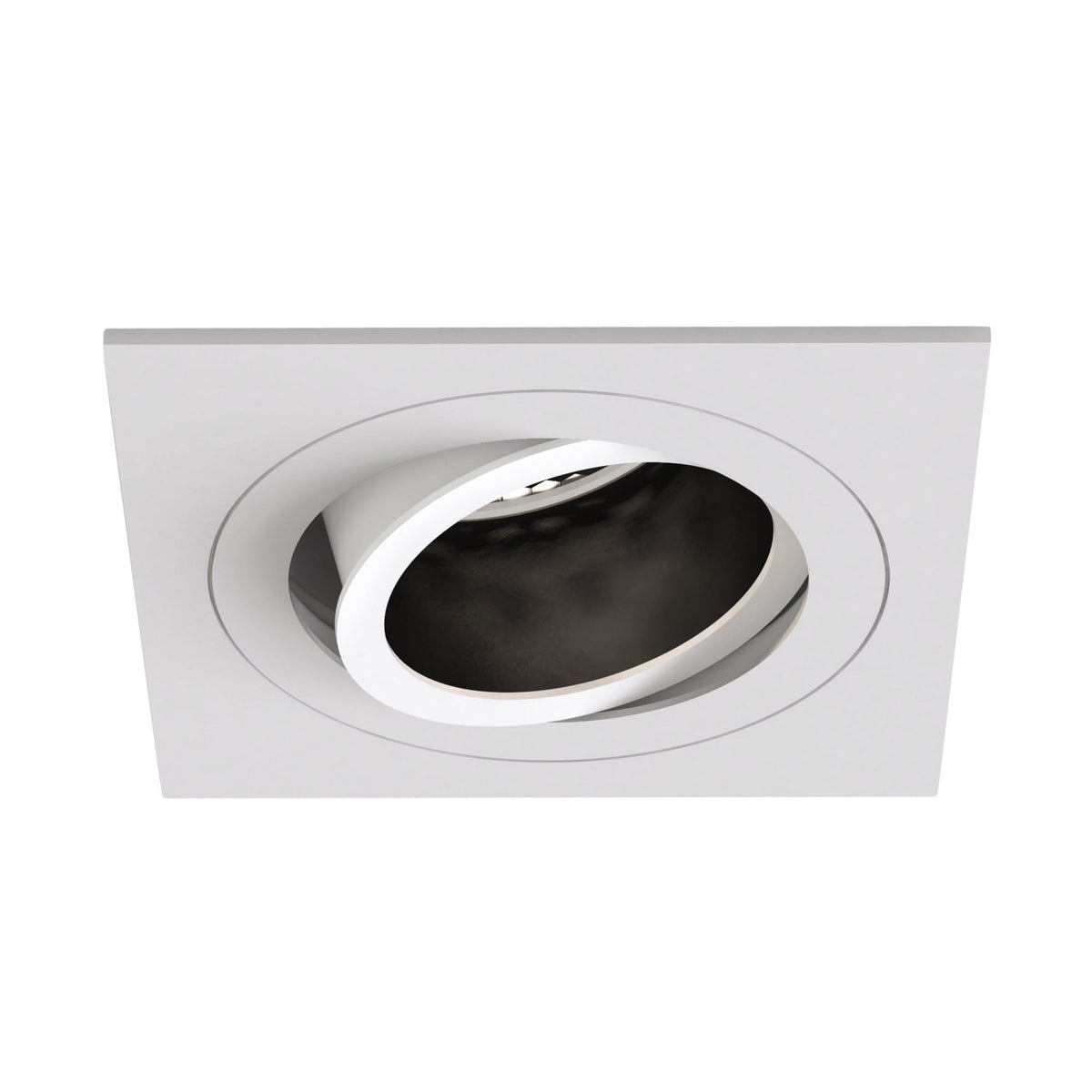 Pinhole Slimline Square Adjustable Fire-Rated Downlight in Matt White
