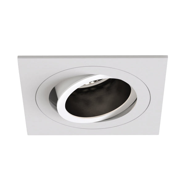 Pinhole Slimline Square Adjustable Fire-Rated Downlight in Matt White