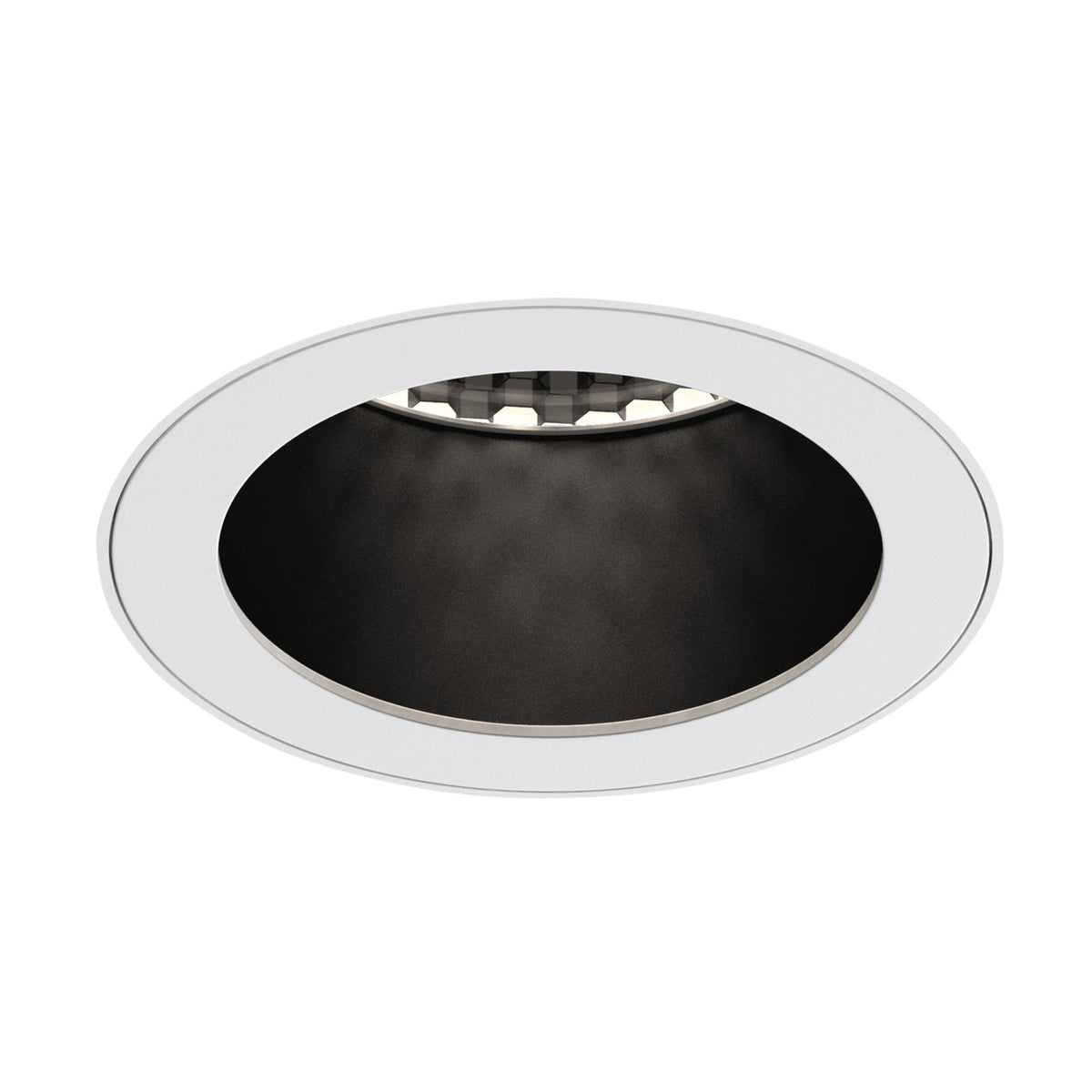 Pinhole Slimline Round Flush Fixed Downlight Fire-Rated IP65 in Matt White