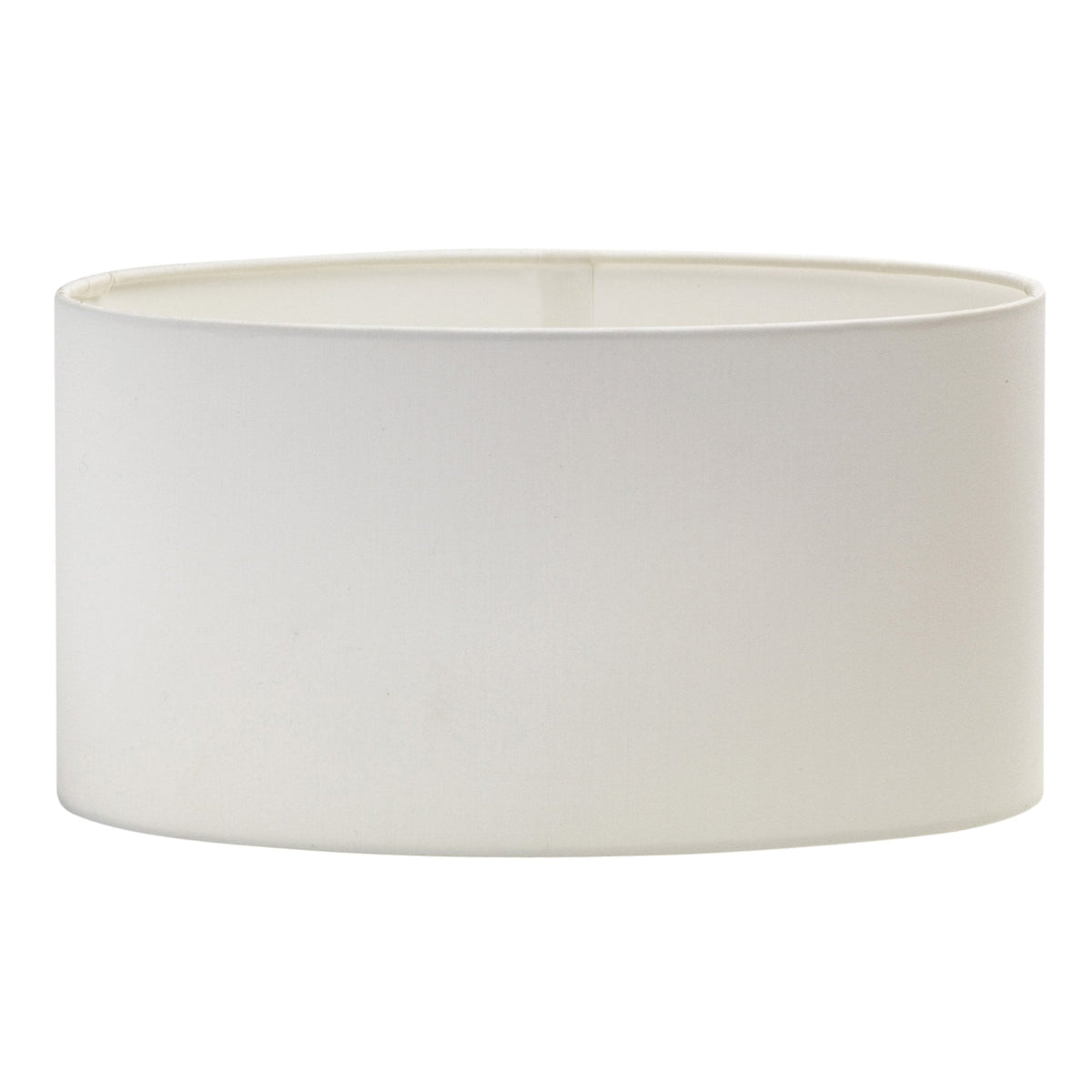Oval 285 Fabric Shade in White