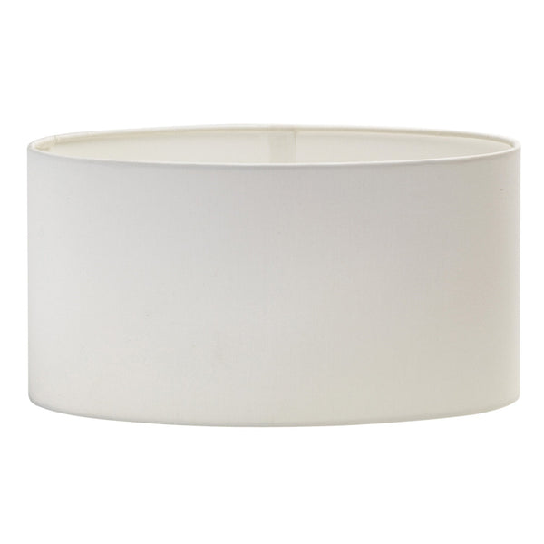 Oval 285 Fabric Shade in White