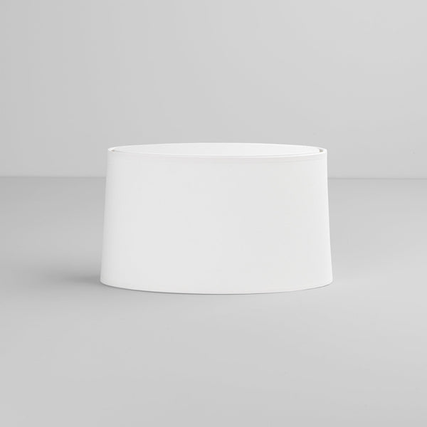 Tapered Oval Shade in White
