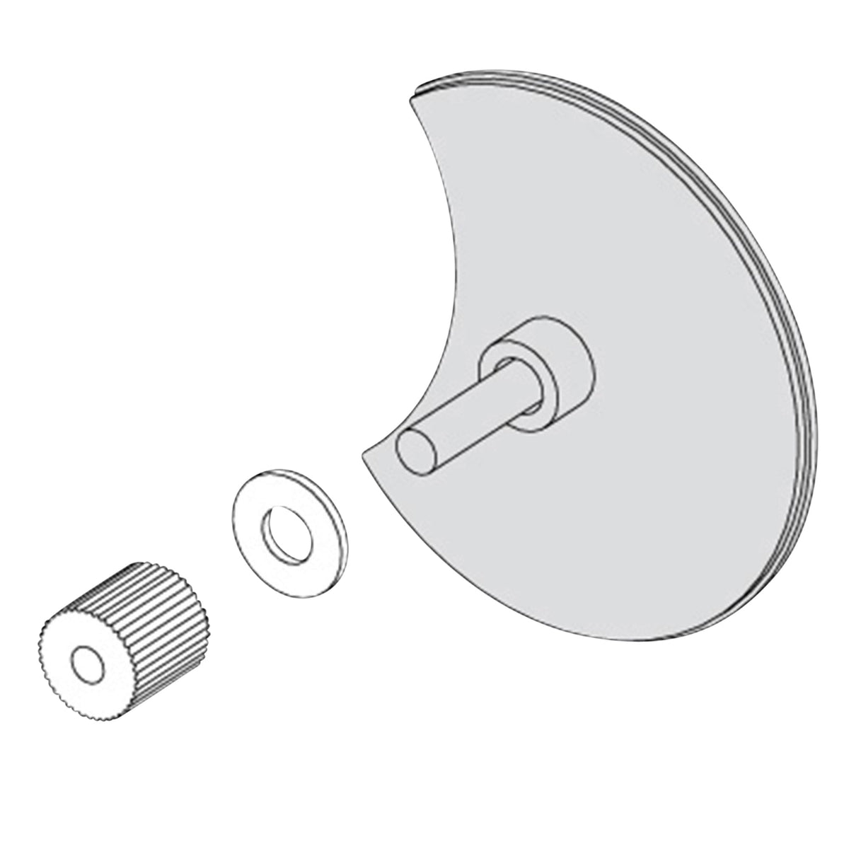 Mirror Adapter Kit 2 in Polished Chrome