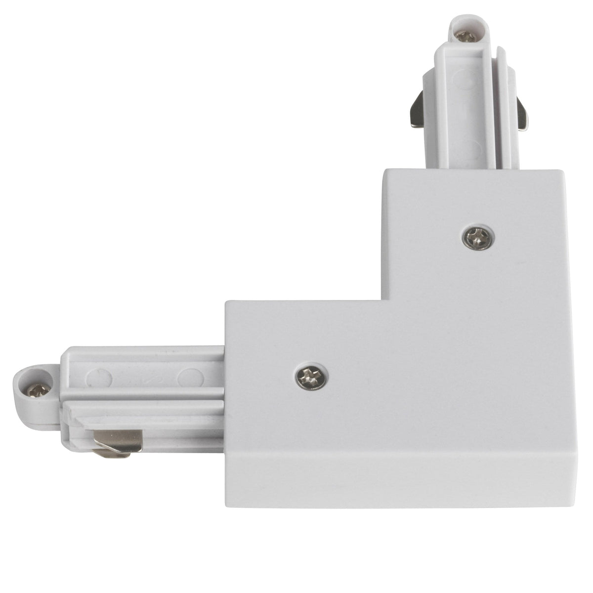 Track Lighting Right Connector in White