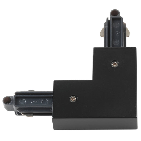 Track Lighting Left Connector in Black