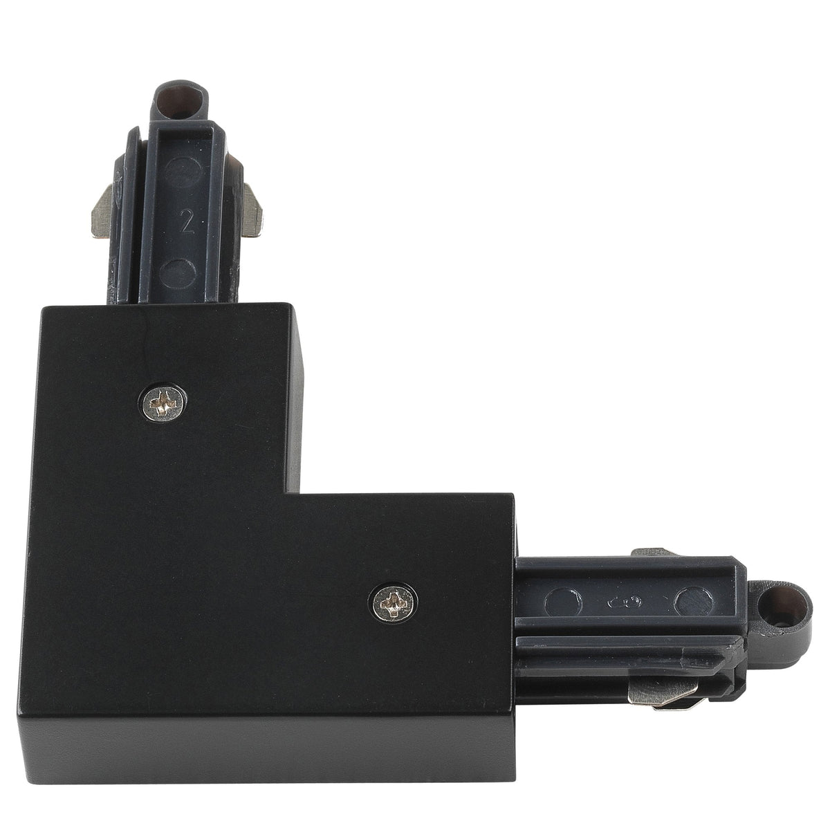 Track Lighting Right Connector in Black