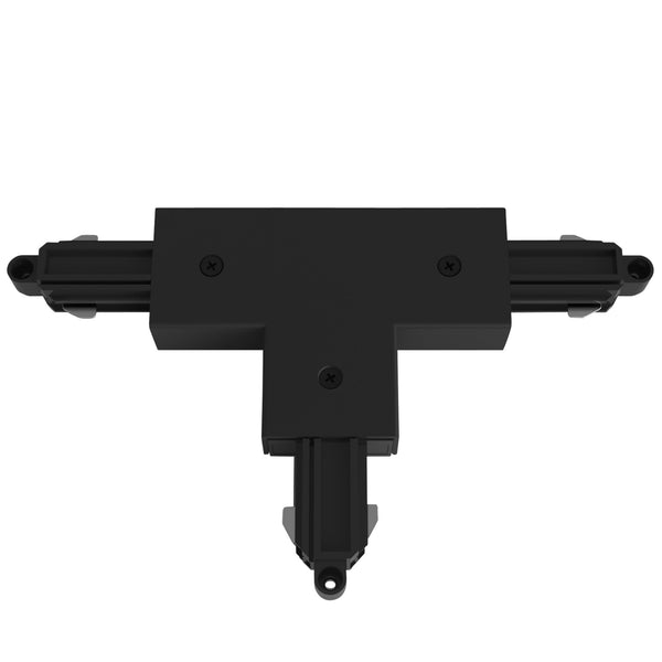 Track Lighting T Connector Left Farside Earth in Black