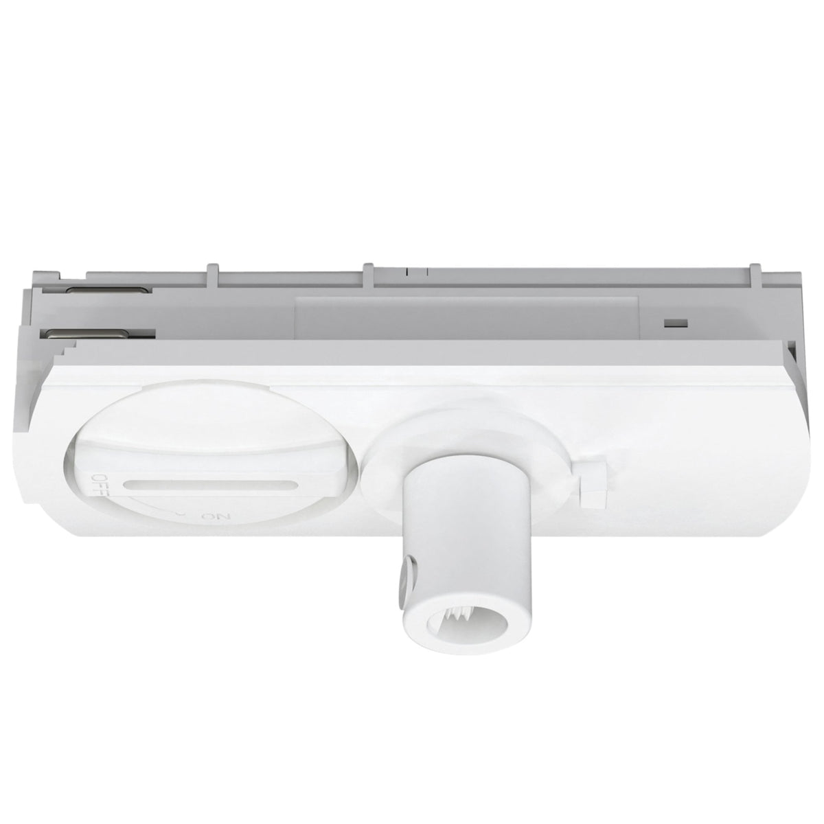 Track Pendant Connector In Matt White