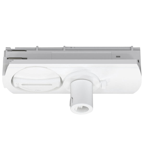 Track Pendant Connector In Matt White