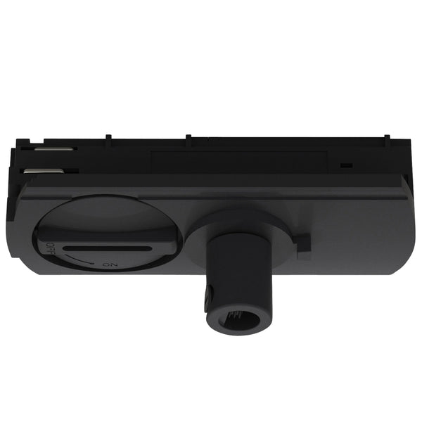 Track Pendant Connector In Matt Black