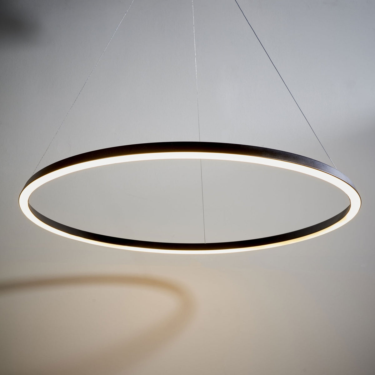 Staten LED Pendant in Matt Black