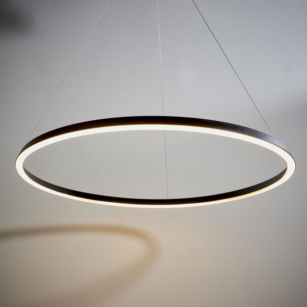 Staten LED Pendant in Matt Black
