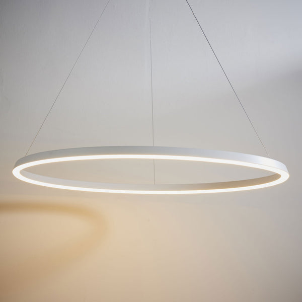 Staten LED Pendant in Matt White