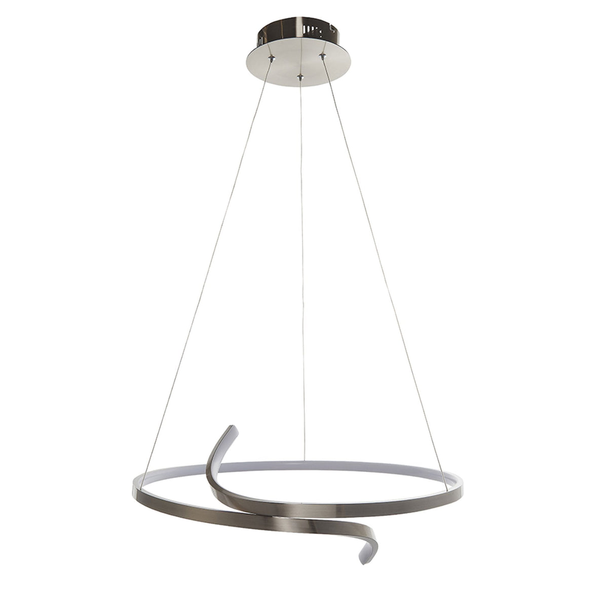 Rafe LED Pendant in Satin Nickel