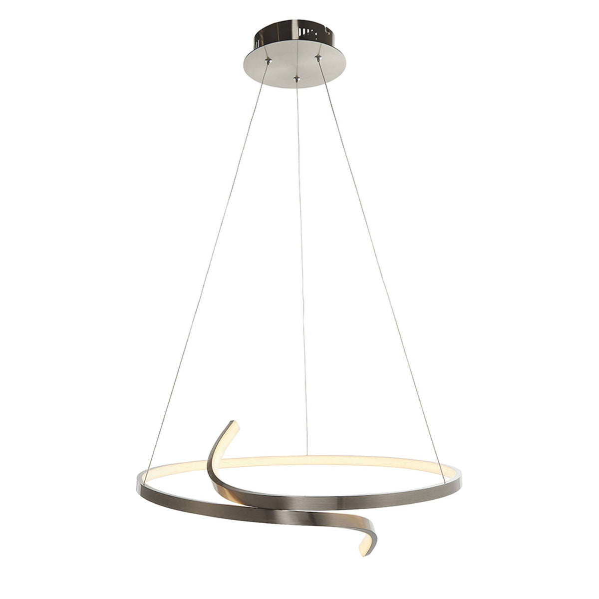 Rafe LED Pendant in Satin Nickel
