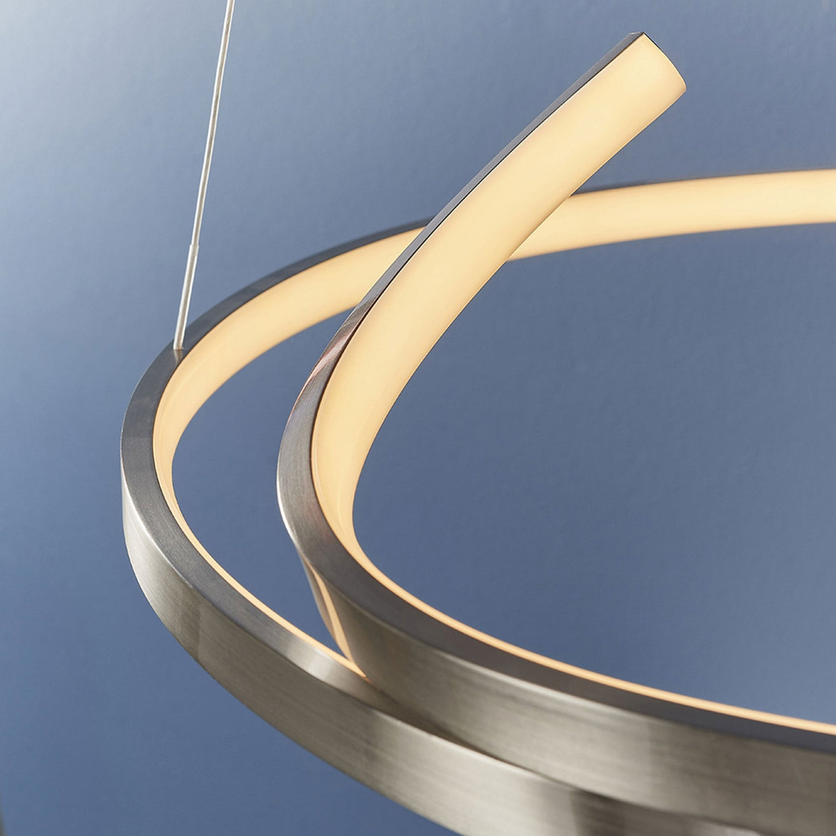 Rafe LED Pendant in Satin Nickel