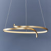 Rafe LED Pendant in Matt Brushed Gold