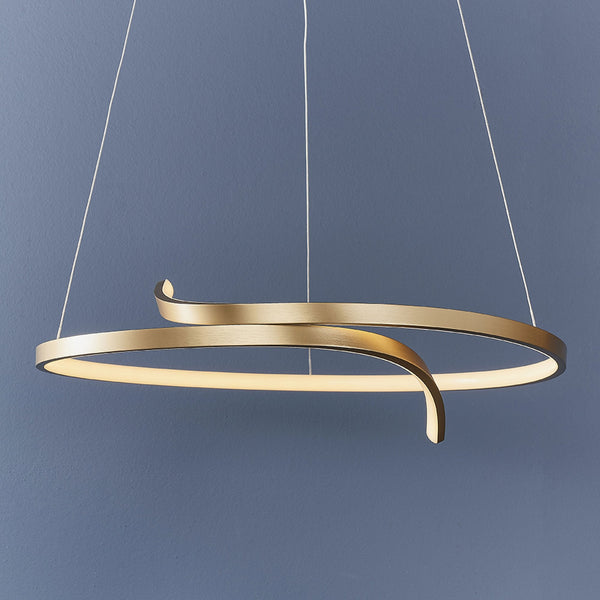 Rafe LED Pendant in Matt Brushed Gold