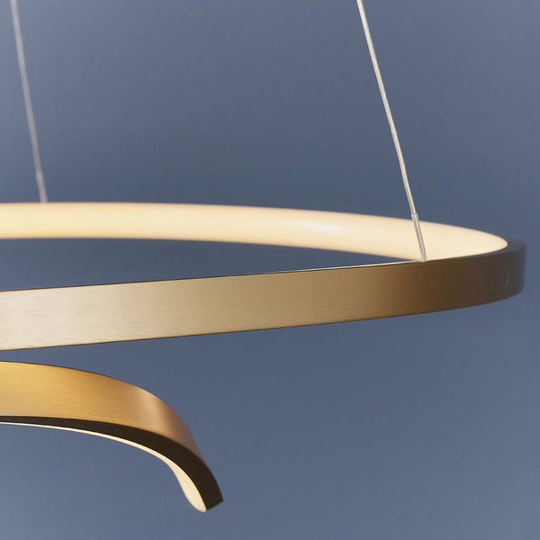 Rafe LED Pendant in Matt Brushed Gold