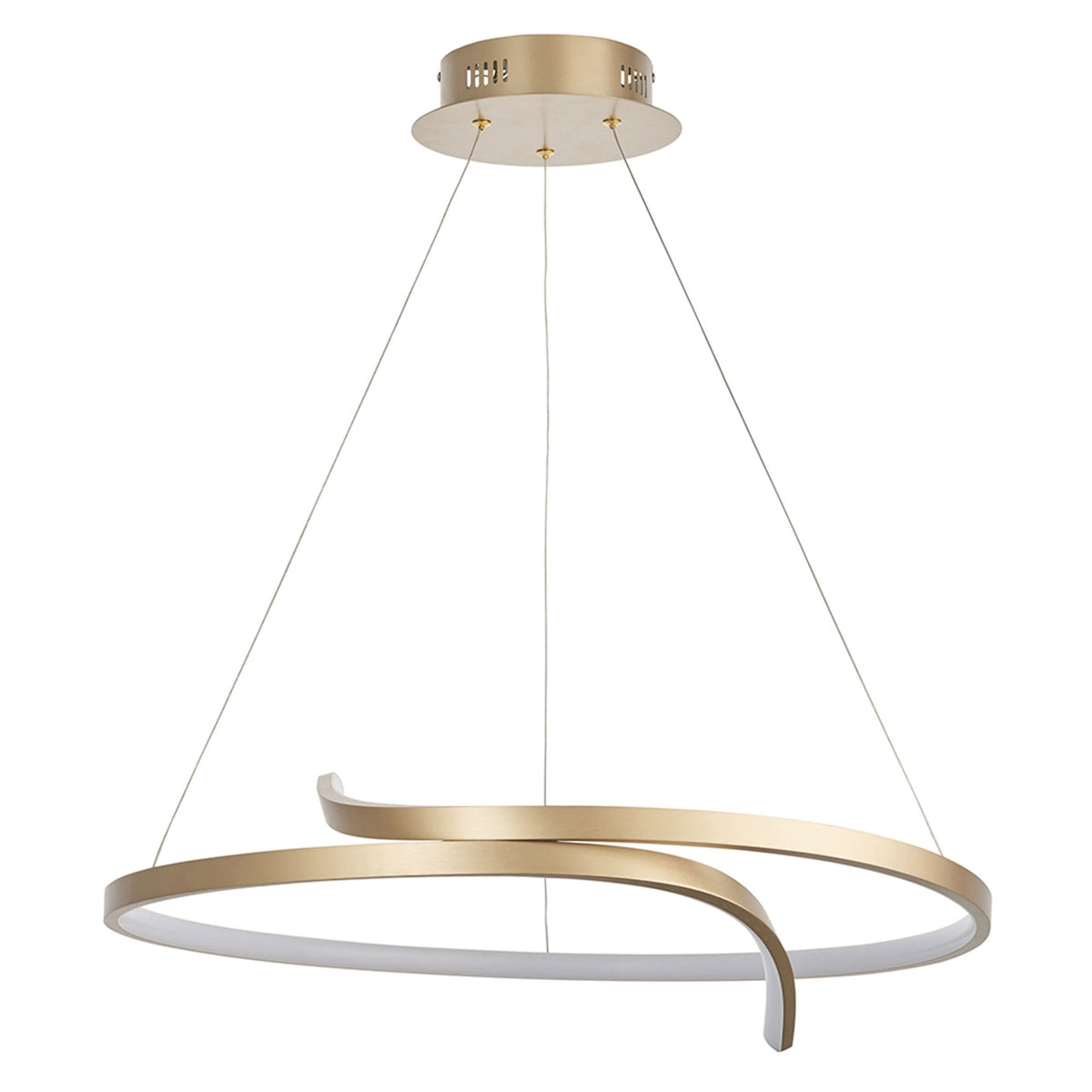 Rafe LED Pendant in Matt Brushed Gold