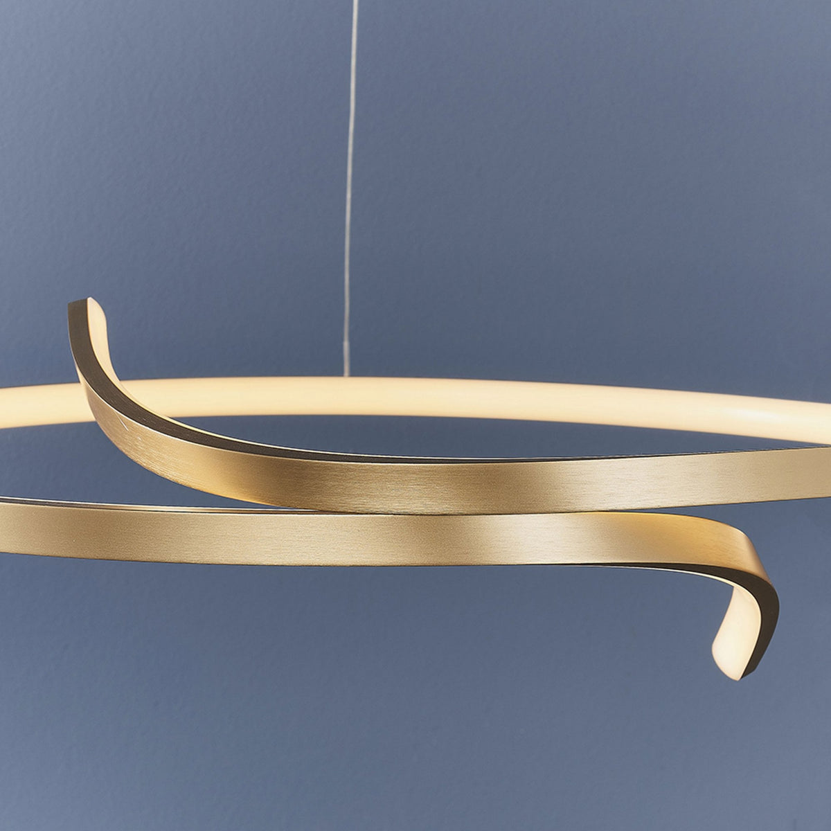 Rafe LED Pendant in Matt Brushed Gold