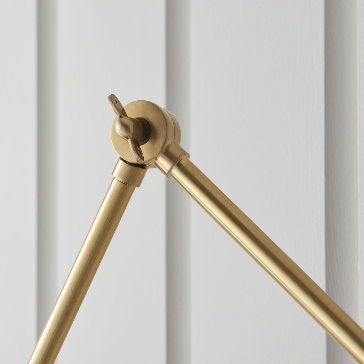 Lehal Swing Arm Wall Light in Antique Solid Brass & Matt Black
