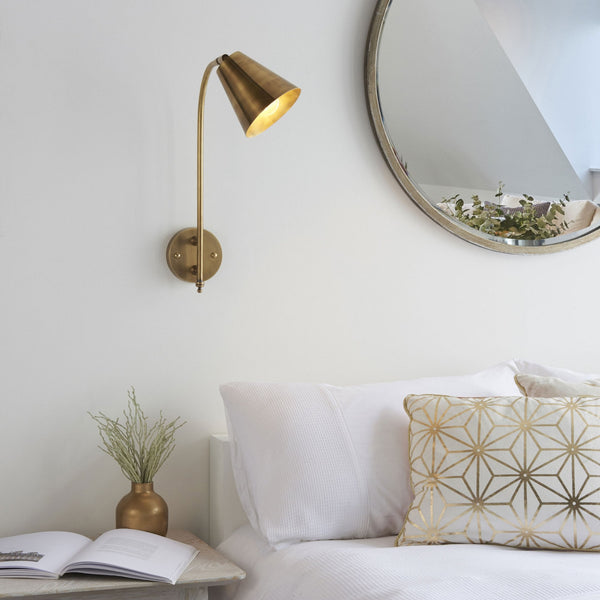 Radha Antique Solid Brass Wall Light