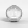 Tacoma Round Clear Ribbed Glass