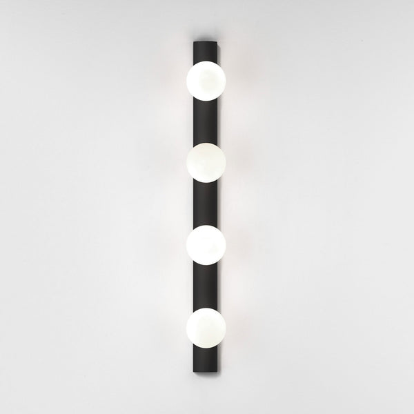 Cabaret 4 II IP44 Bathroom Wall Light in Matt Black