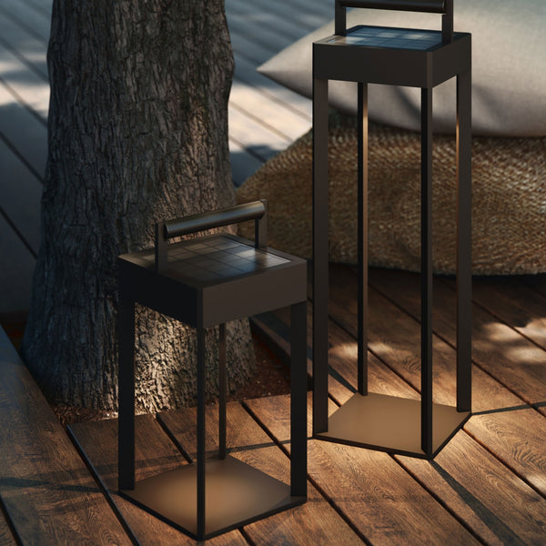 Kuro 250 IP44 Exterior Portable Lamp in Textured Black