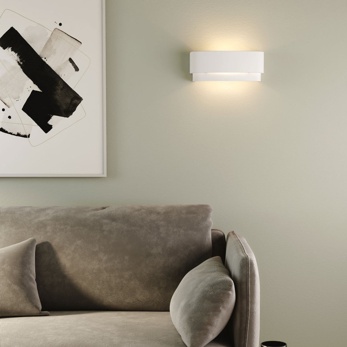 Amat 320 White Ceramic Wall Light