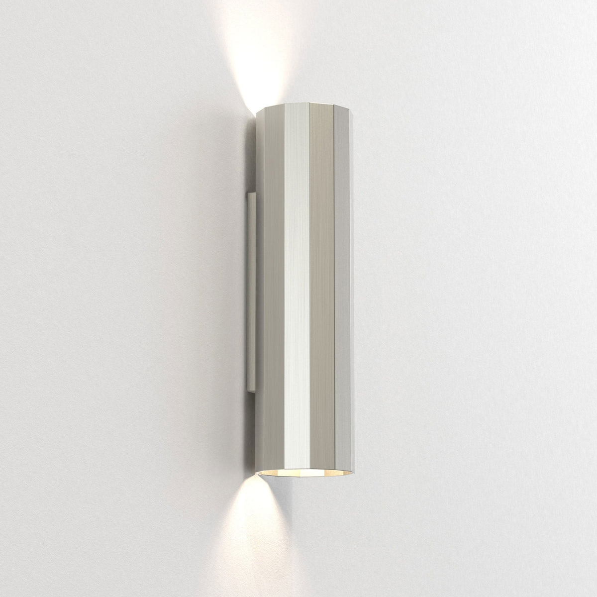 Hashira 300 Up & Down Wall Light in Matt Nickel