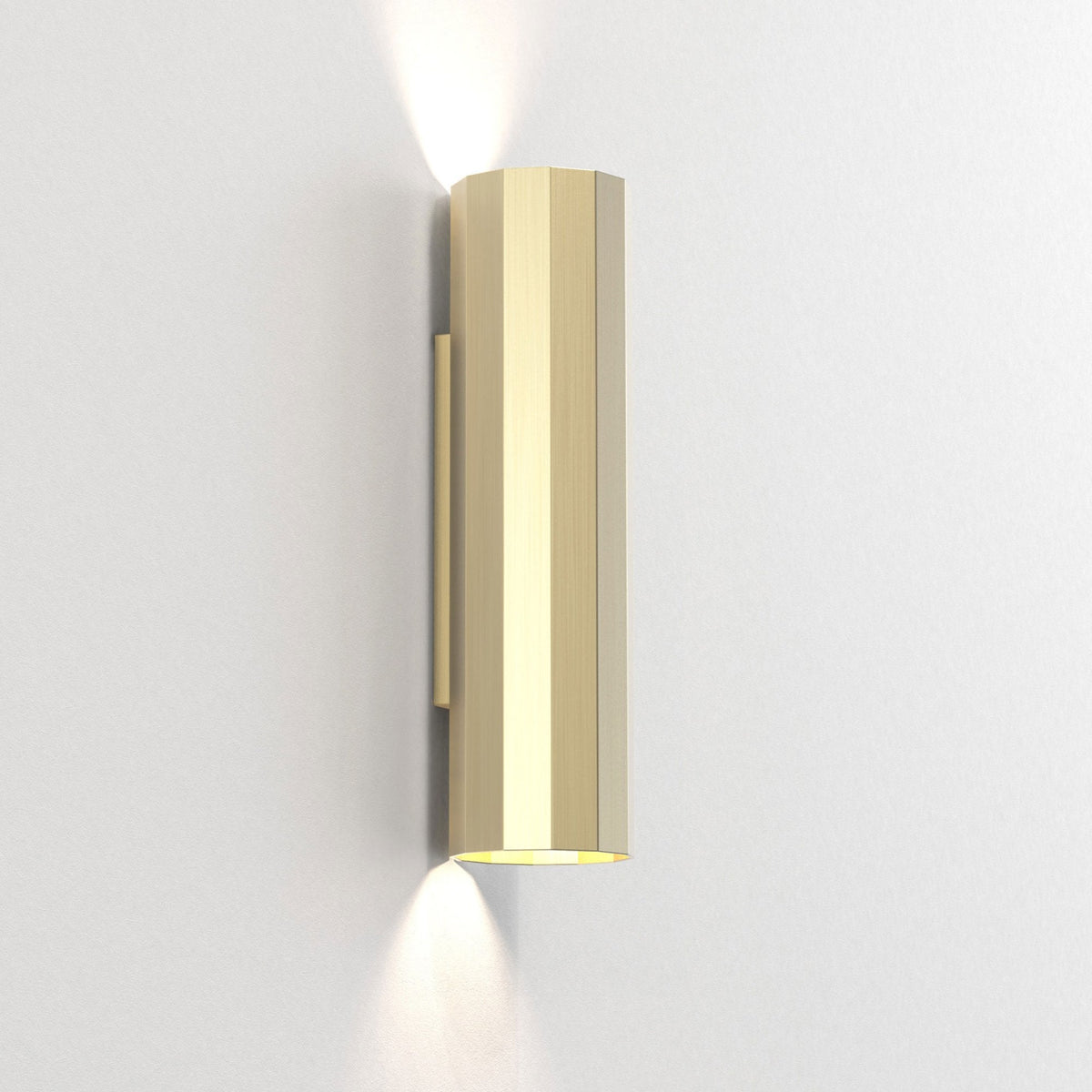 Hashira 300 Up & Down Wall Light in Matt Gold