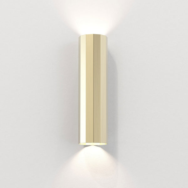Hashira 300 Up & Down Wall Light in Matt Gold