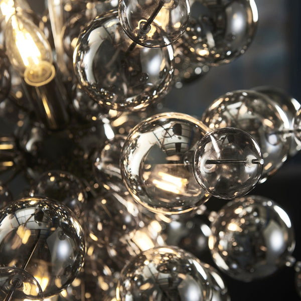 Joules 9 Light Pendant with Smoked Mirror & Tinted Glass