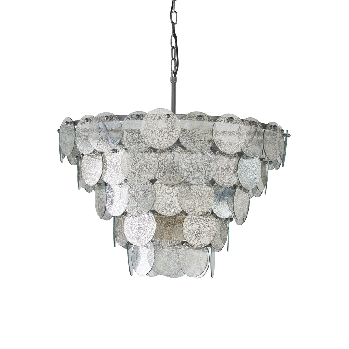 Sandford 9 Light Pendant with Mercury Glass