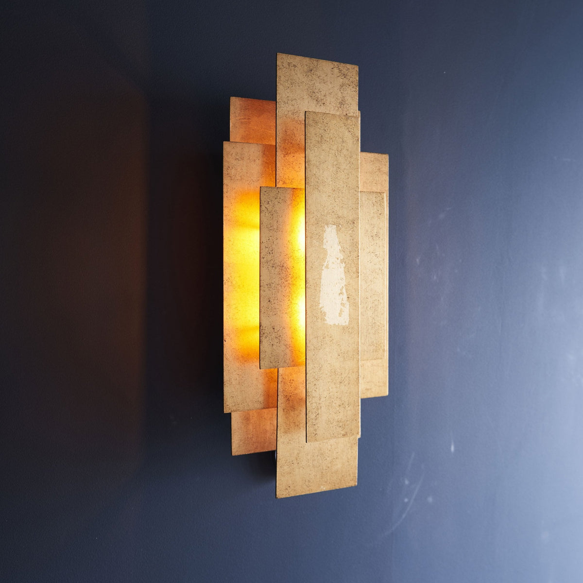 Westbourne Antique Gold Leaf Wall Light