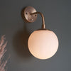 Overcombe Single Wall Light in Matt Antique Brass