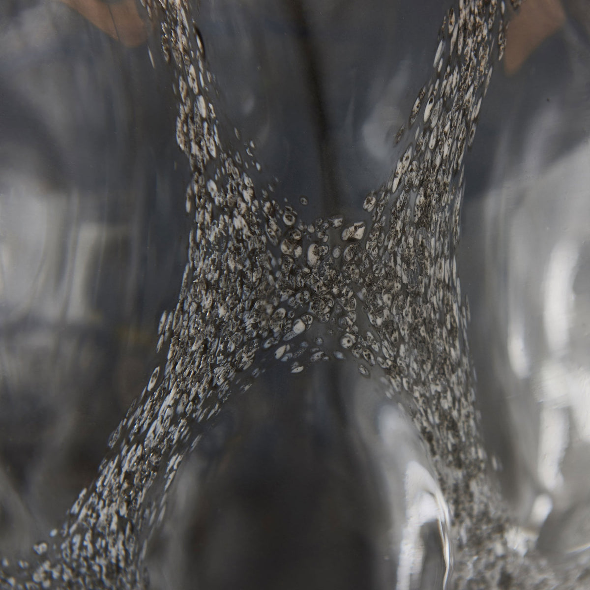 Hurley Charcoal Artisan Glass Table Lamp Base