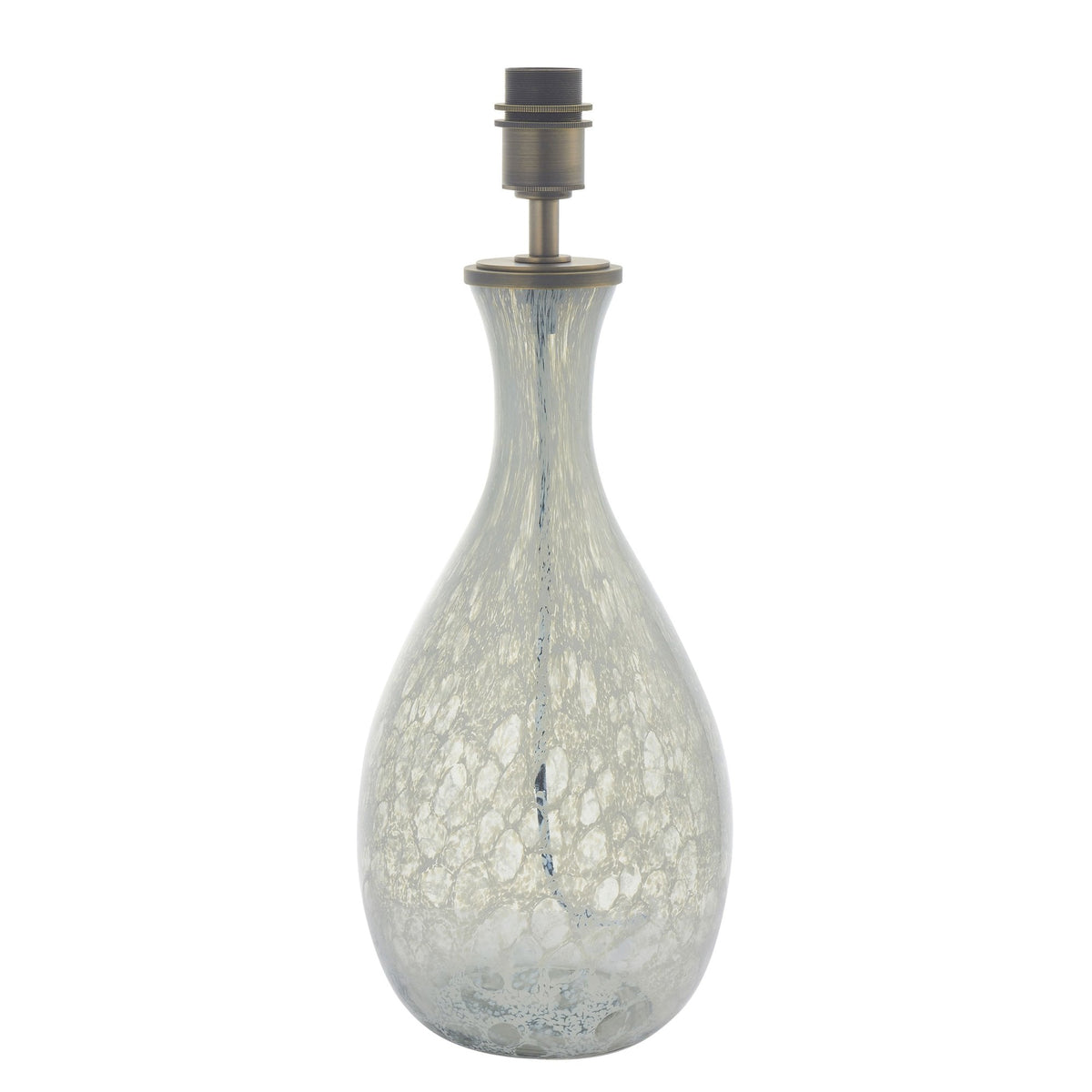 Merula White & Grey Artisan Glass Table Lamp Base