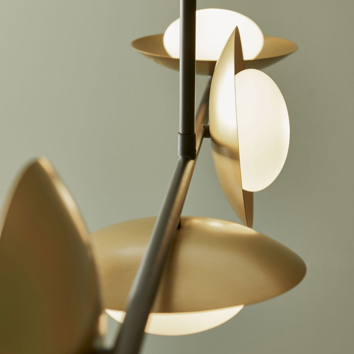 Alderney 4 Light Linear Pendant in Gold & Dark Bronze
