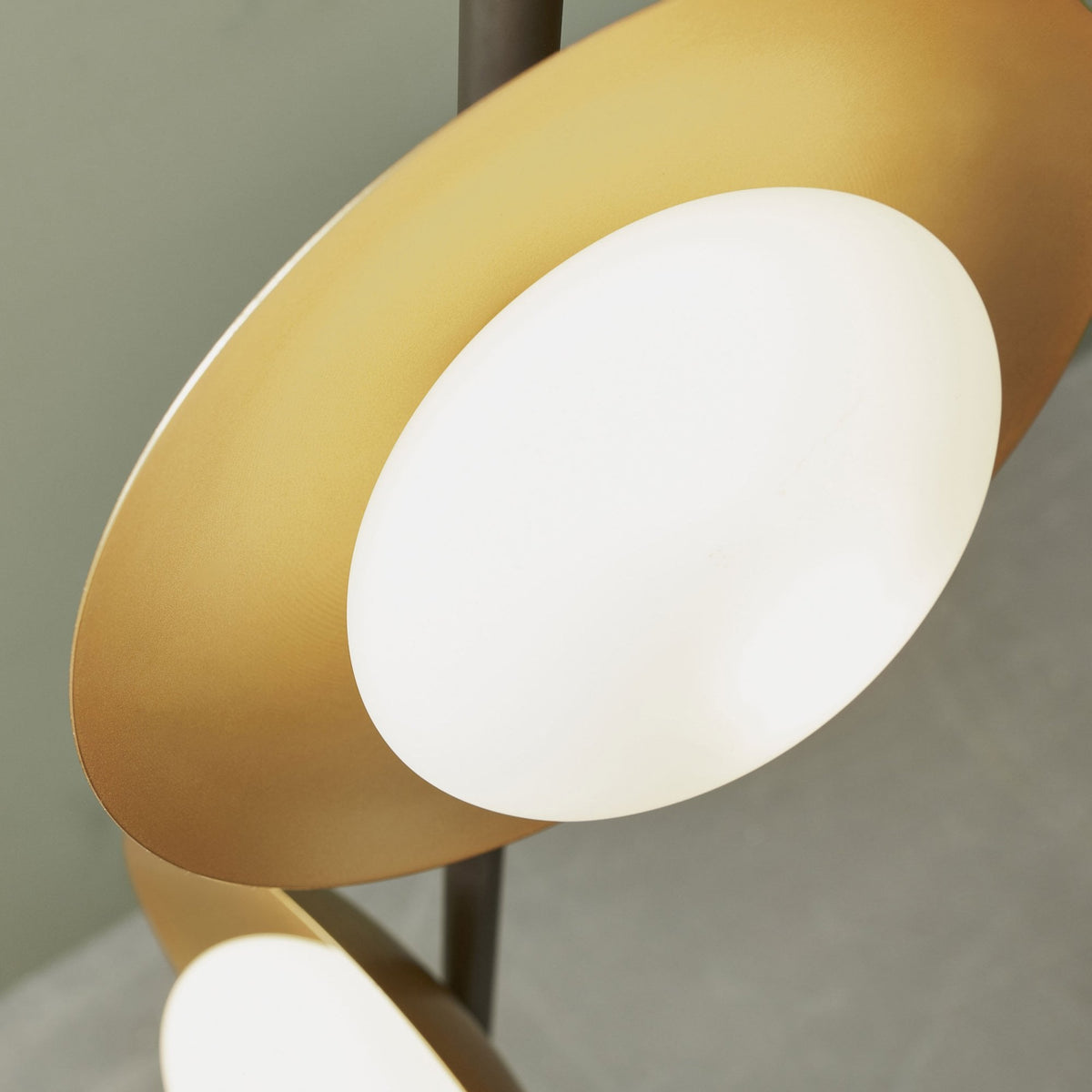 Alderney Floor Lamp in Gold & Dark Bronze
