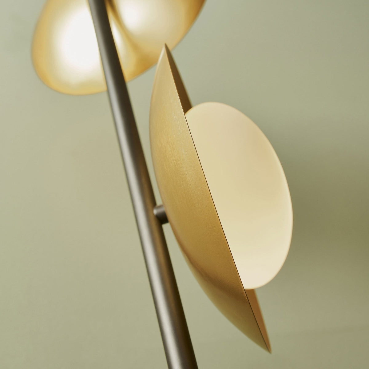 Alderney Floor Lamp in Gold & Dark Bronze