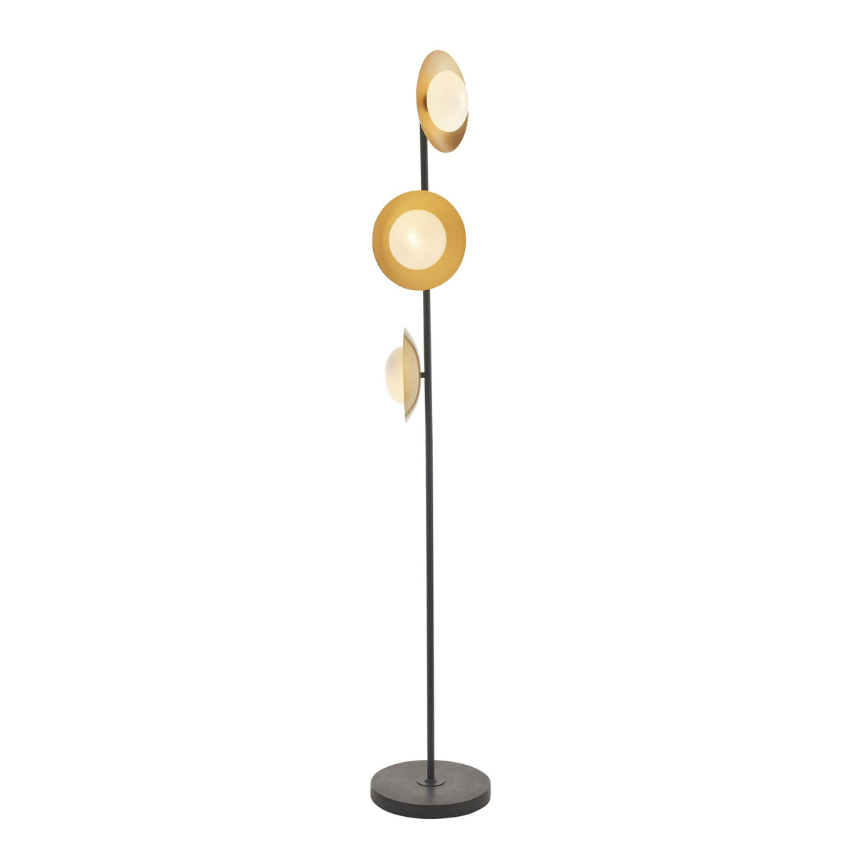 Alderney Floor Lamp in Gold & Dark Bronze