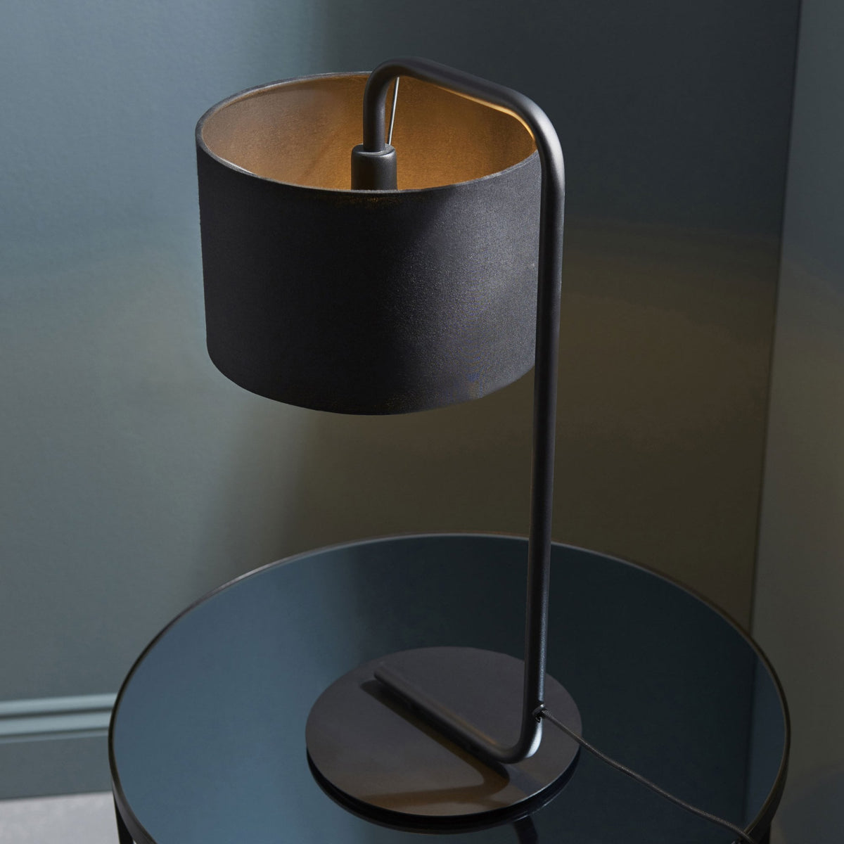 Landis Table Lamp in Satin Black